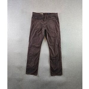 AG Adriano Goldschmied Pants Mens 30x30 Brown The Graduate Tailored Leg Chino